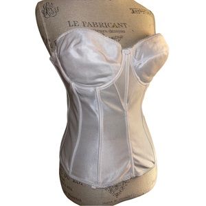 White Sleek Bustier - Vintage, Excellent Condition